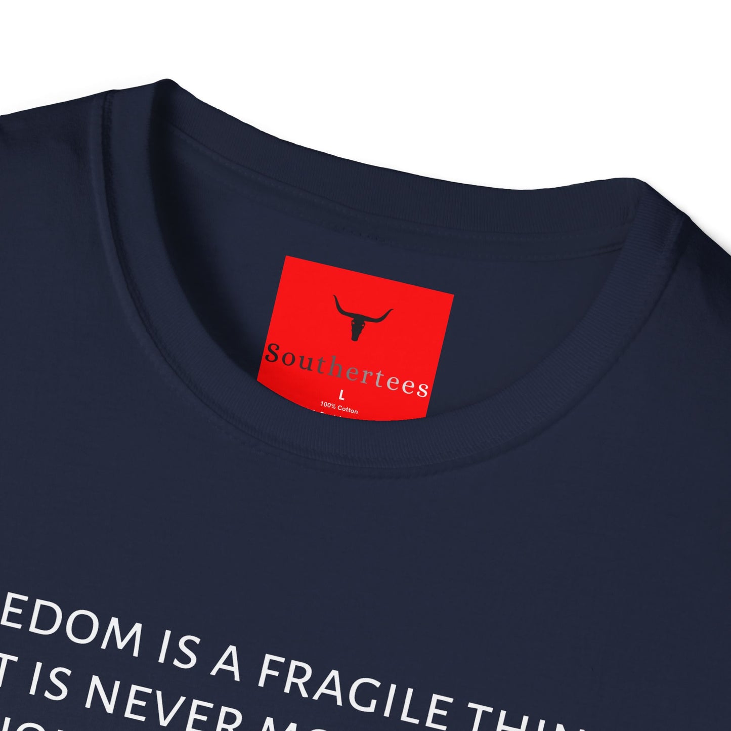 Fragile Freedom Tee, Reagan Quote T-shirt