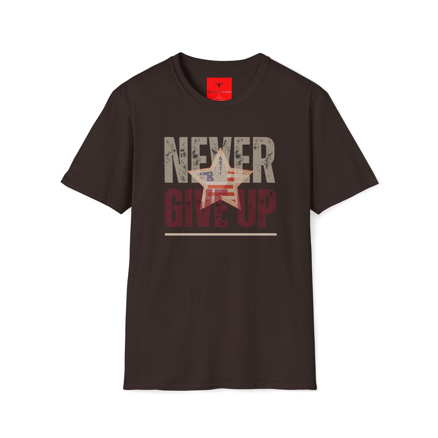 Never Give Up Patriot Shirt