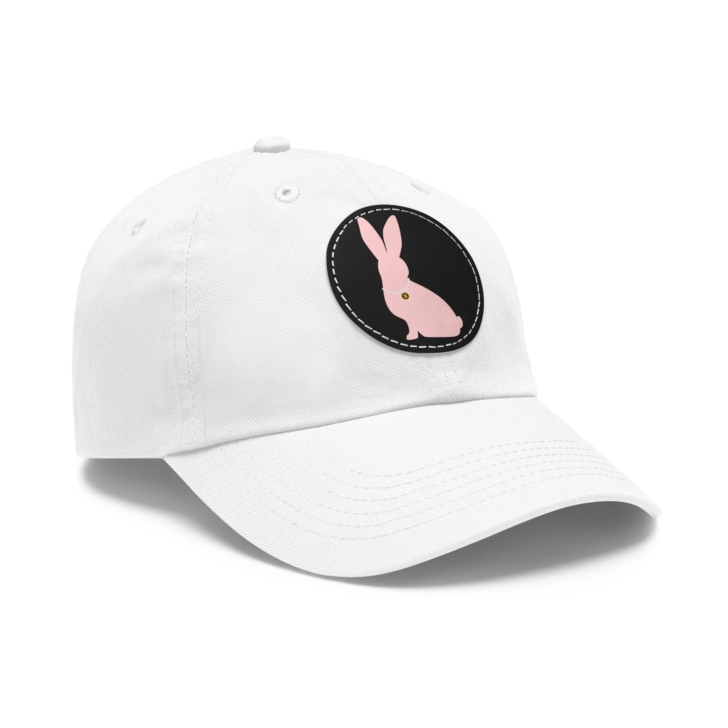 White Rabbit Lineage Leather Patch (Round) Dad Hat - SoutherTees