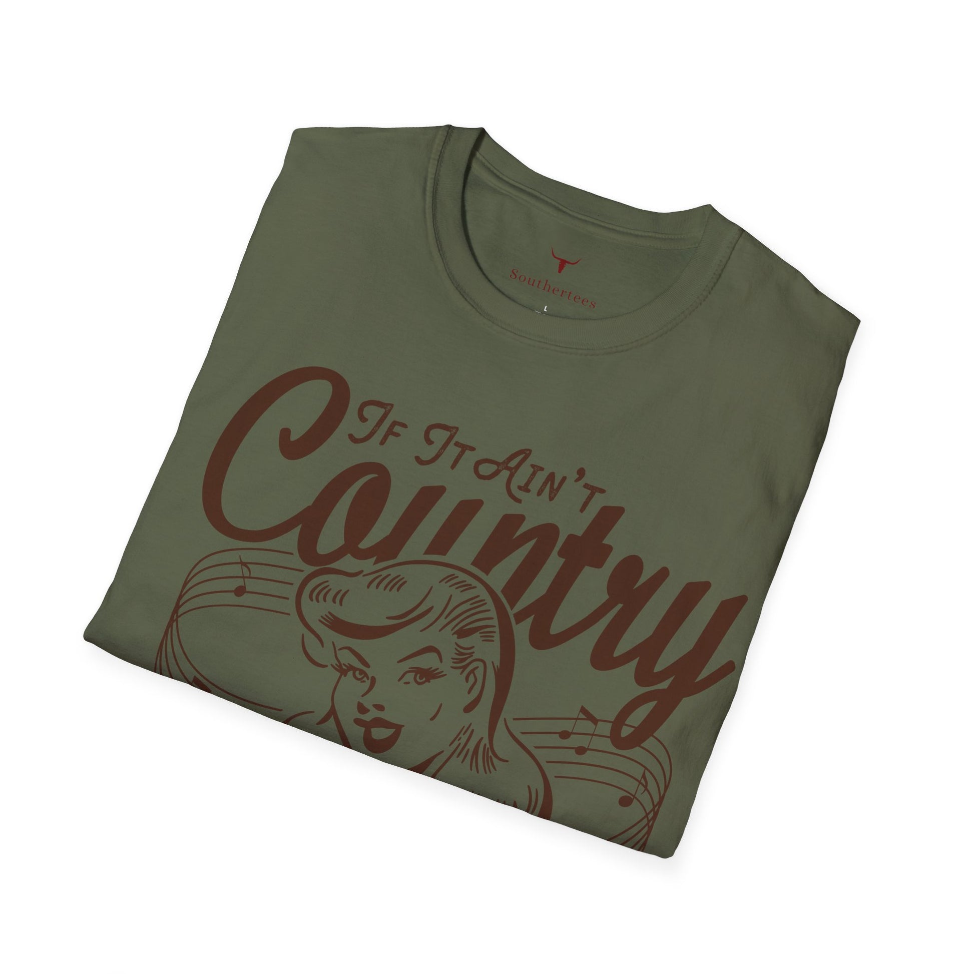 If it ain't Country T-shirt, Vintage Pin-Up 1950s style Woman - SoutherTees