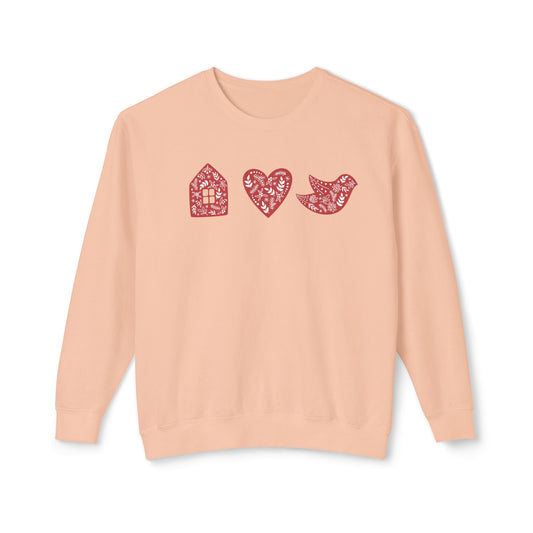 99. "Dove's" Preppy Holiday Matching Family Sweatshirts, Personalized & Eco-Friendly