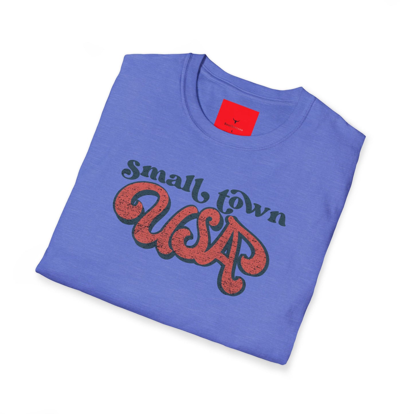 Small town tee, Unisex Softstyle T-Shirt