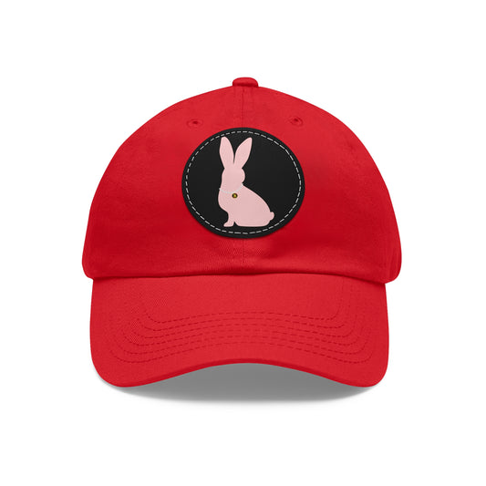 White Rabbit Lineage Leather Patch (Round) Dad Hat - SoutherTees