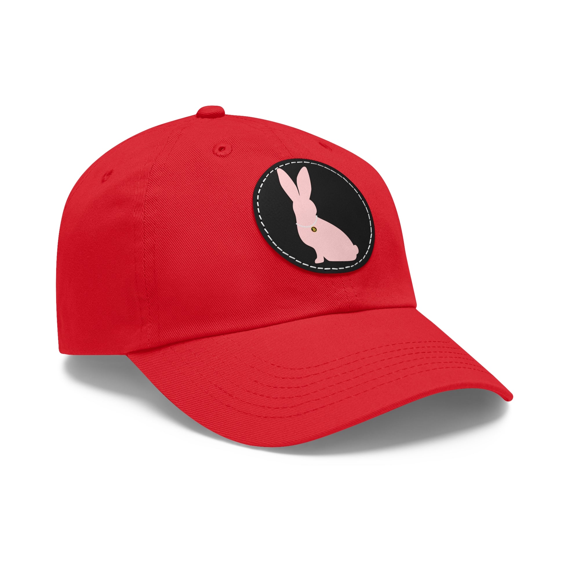 White Rabbit Lineage Leather Patch (Round) Dad Hat - SoutherTees