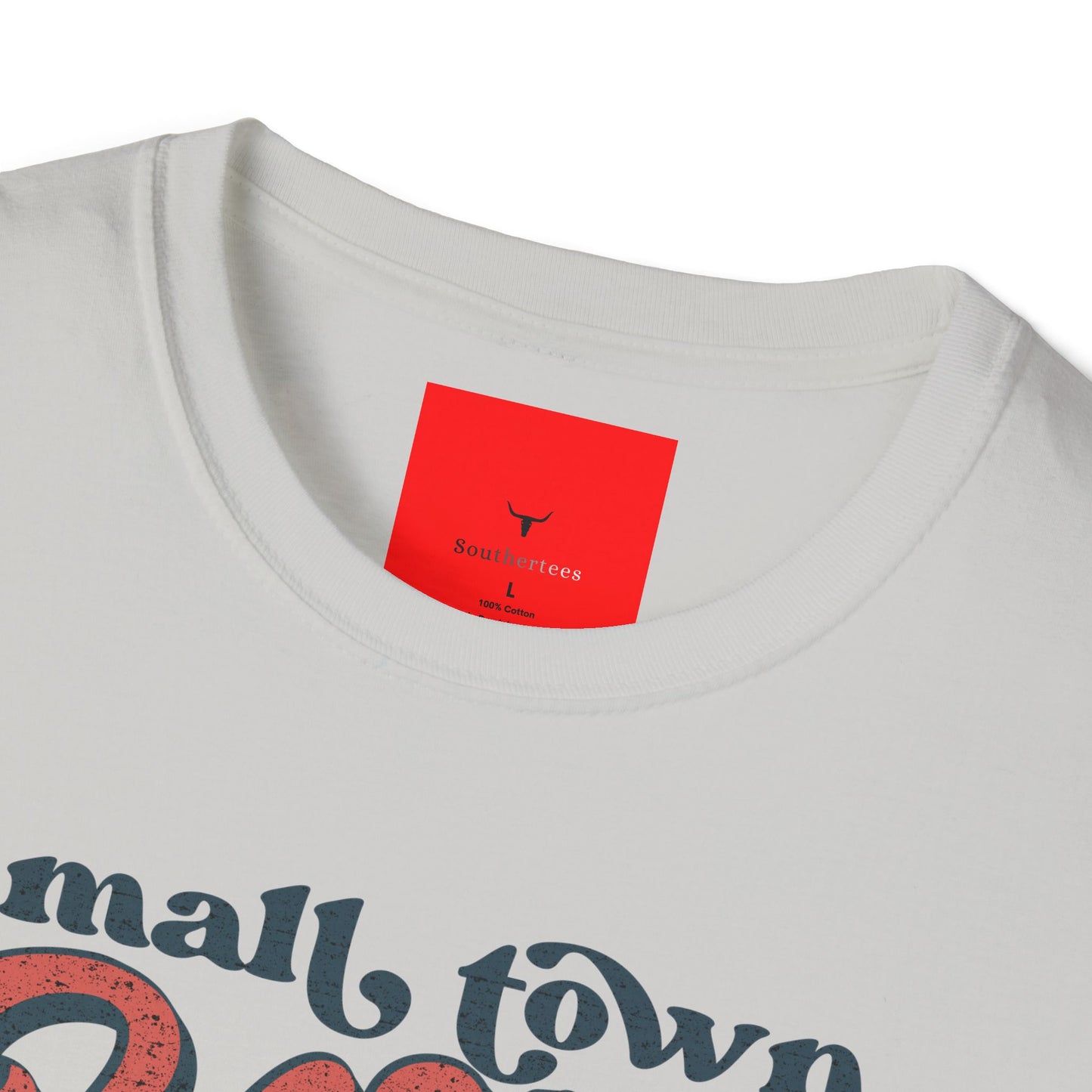 Small town tee, Unisex Softstyle T-Shirt