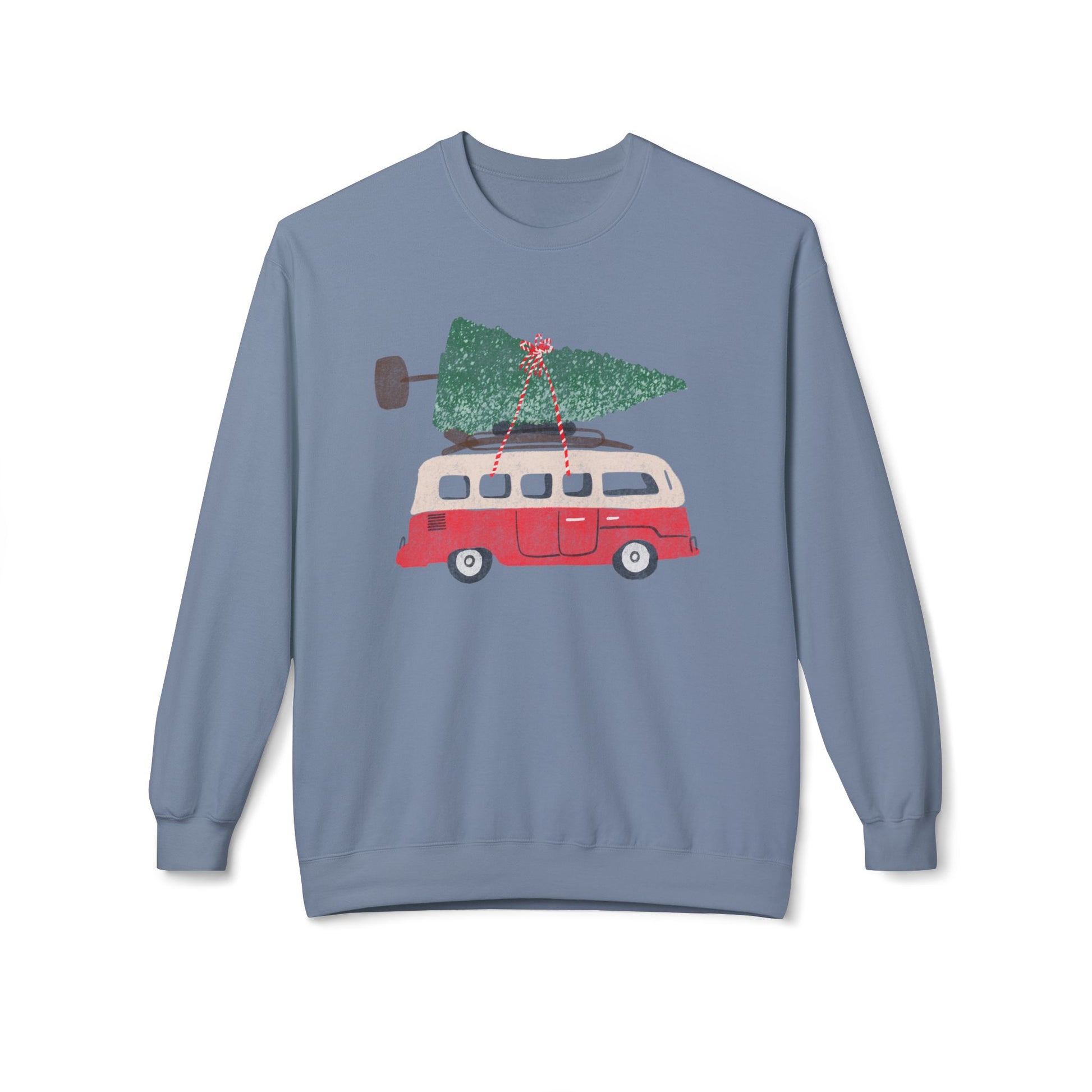 Winter Holiday Retro, Dropped Shoulder, Relaxed Fit Sweatshirt, eco-conscious - SoutherTees