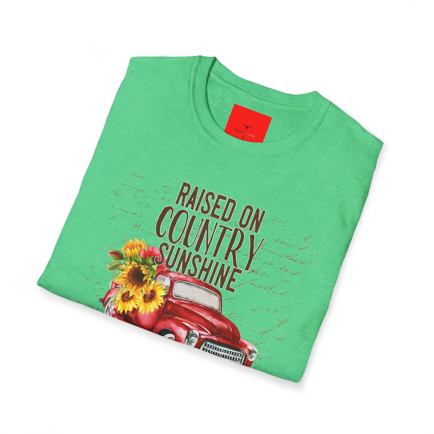 Country Sunshine Tee.  Raised Right.