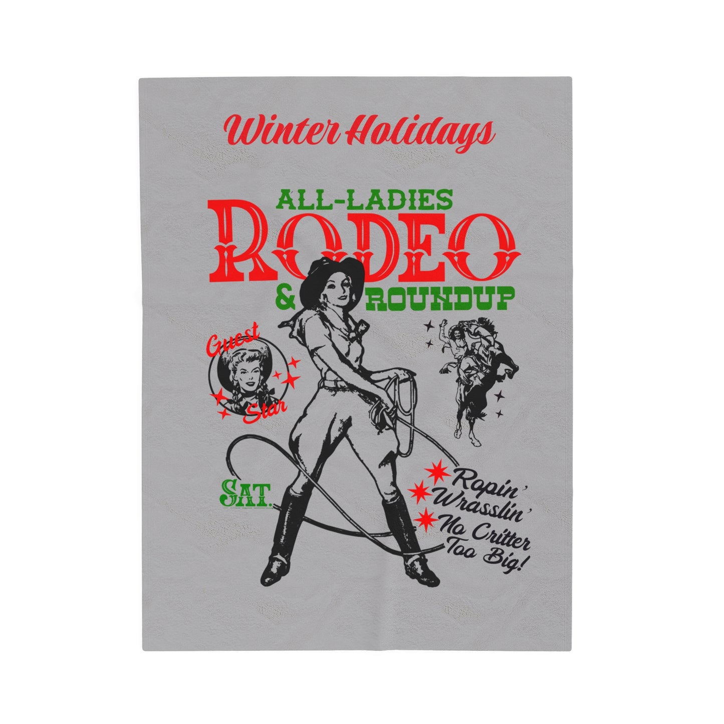 5. Blanket- Winter Holiday Rodeo