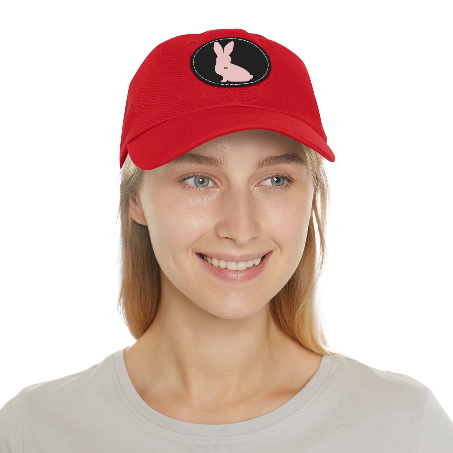 White Rabbit Lineage Leather Patch (Round) Dad Hat - SoutherTees