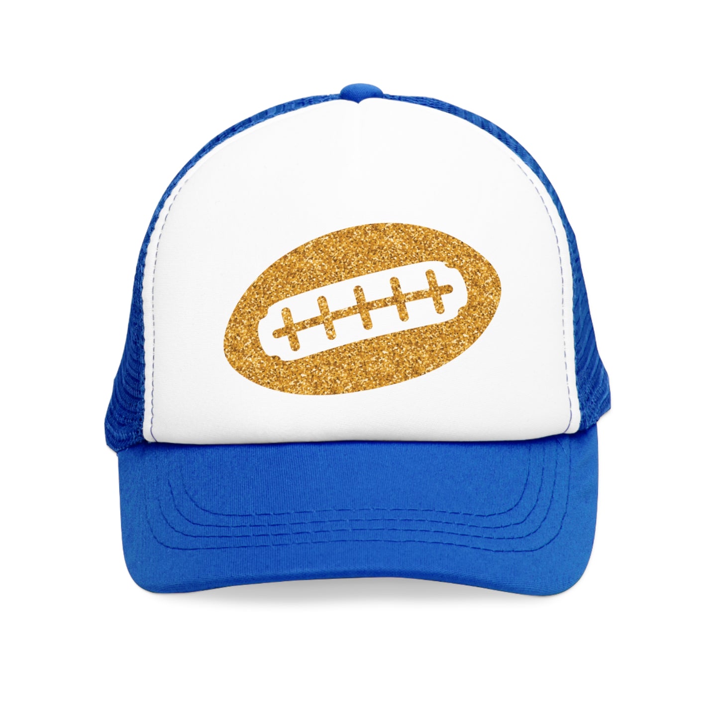 Gold Glitter Football Hat, Personalize it~! - SoutherTees