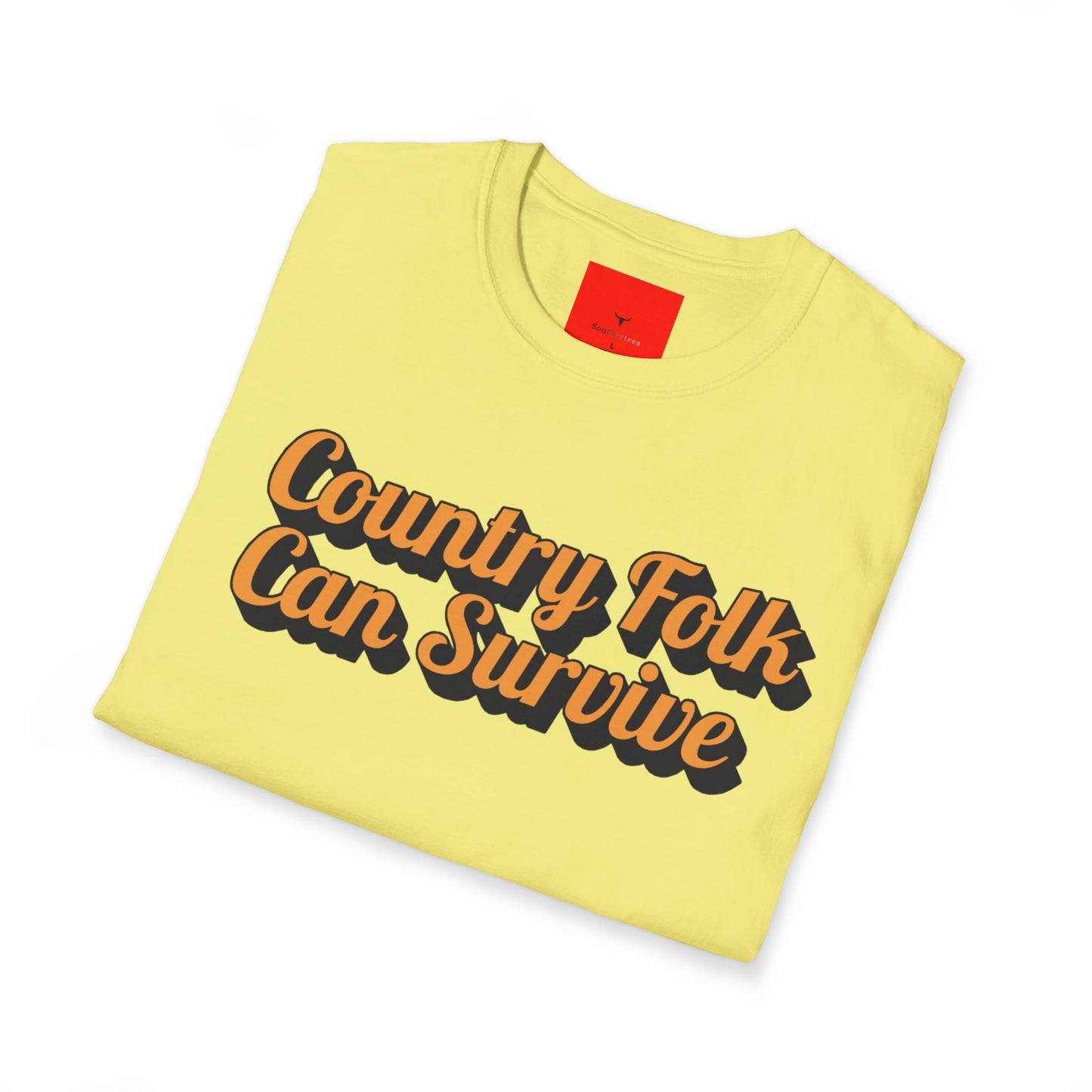 Country Folk Can Survive Tee, Unisex Softstyle T-Shirt