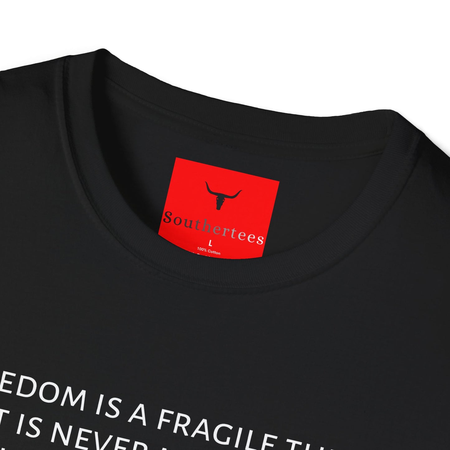 Fragile Freedom Tee, Reagan Quote T-shirt