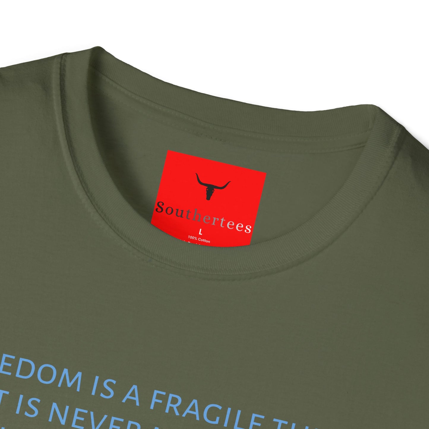 Fragile Freedom Tee, Reagan Quote T-shirt