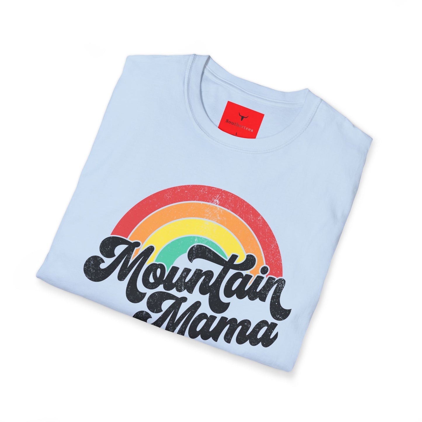 Aged Vintage Mountain Mama, Distressed print