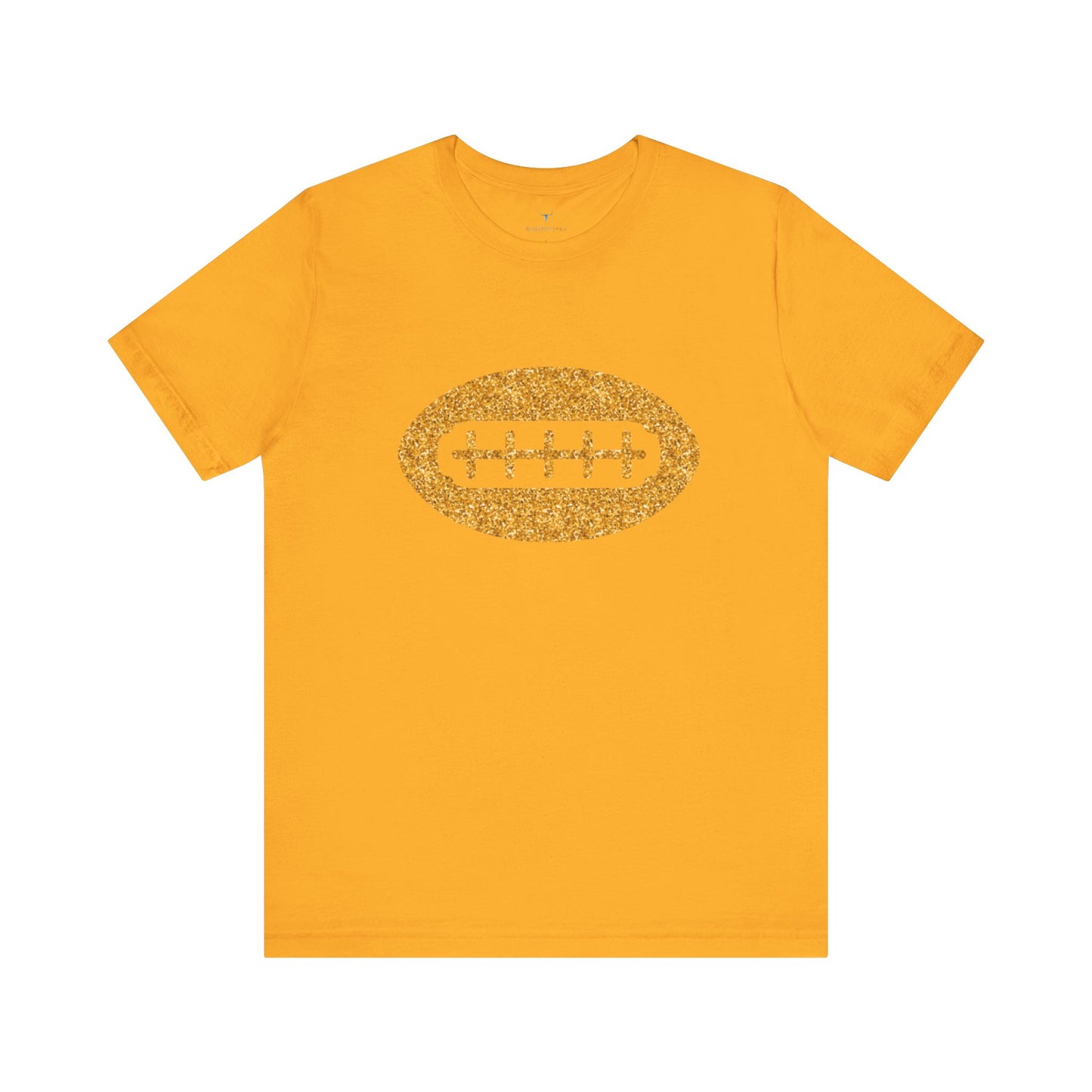 Southern Football Y'all, Gold Glitter Football Shirt