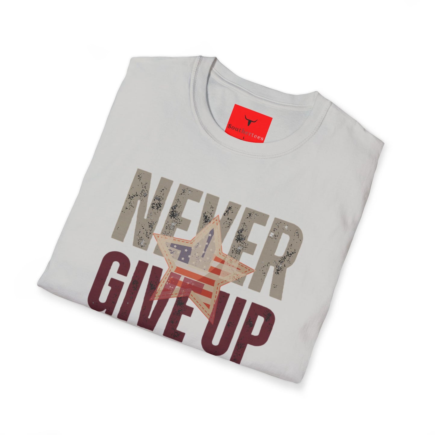 Never Give Up Patriot Shirt