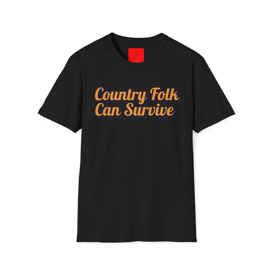 Country Folk Can Survive Tee, Unisex Softstyle T-Shirt