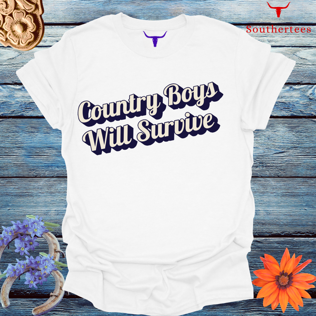 The Country Boys Will Survive Tee - SoutherTees