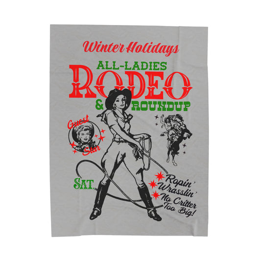 5. Blanket- Winter Holiday Rodeo