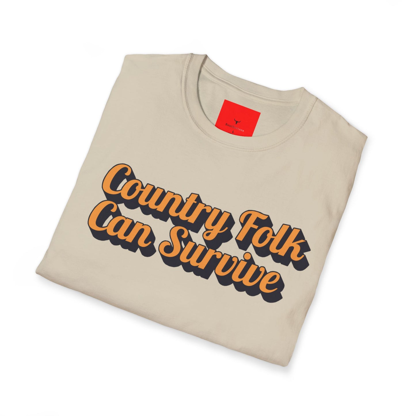 Country Folk Can Survive Tee, Unisex Softstyle T-Shirt