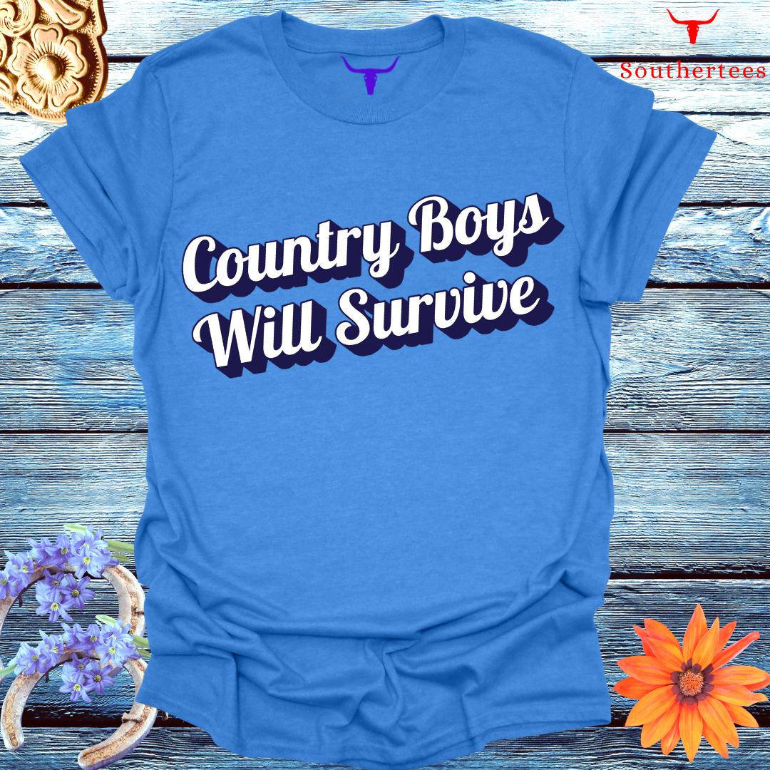 The Country Boys Will Survive Tee - SoutherTees