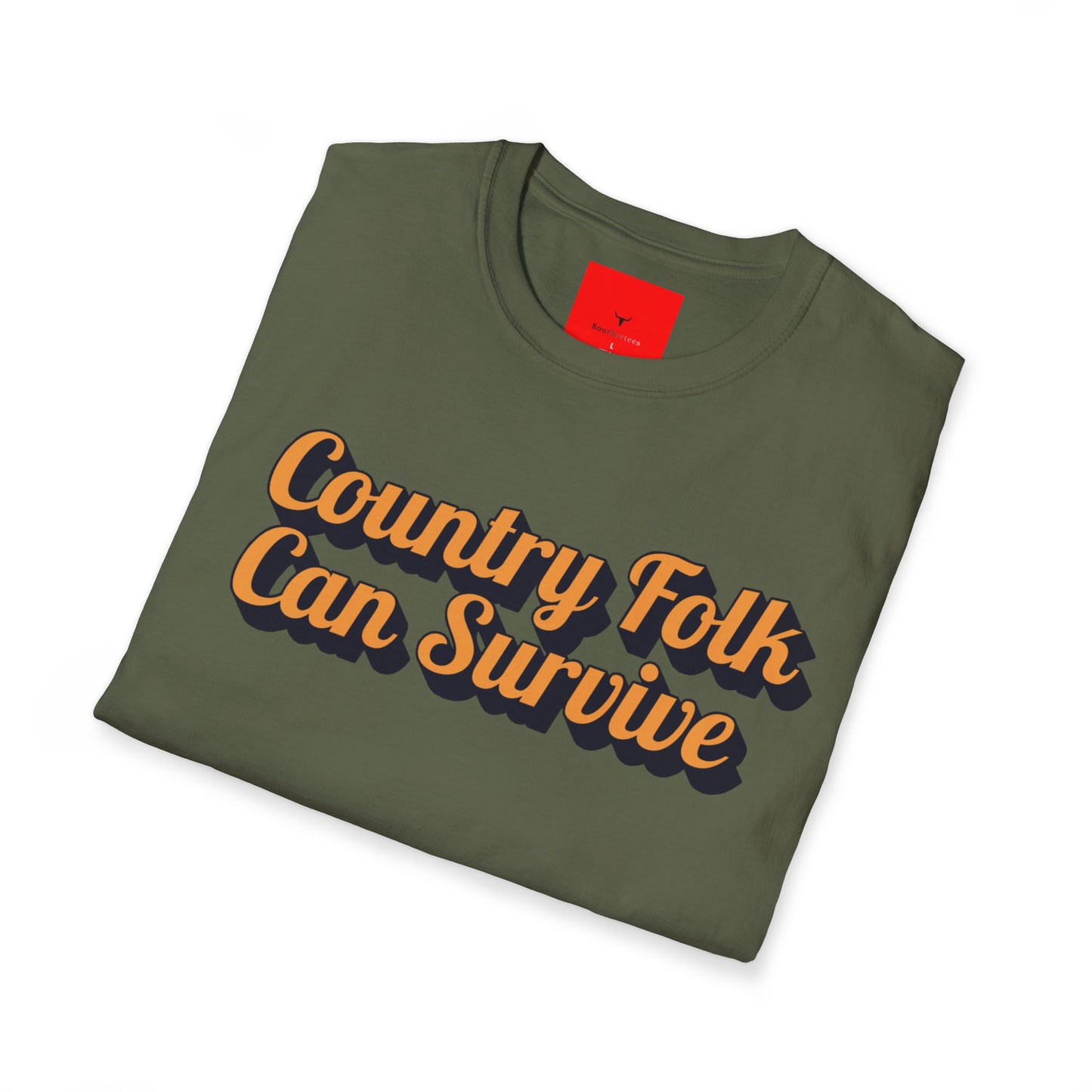 Country Folk Can Survive Tee, Unisex Softstyle T-Shirt