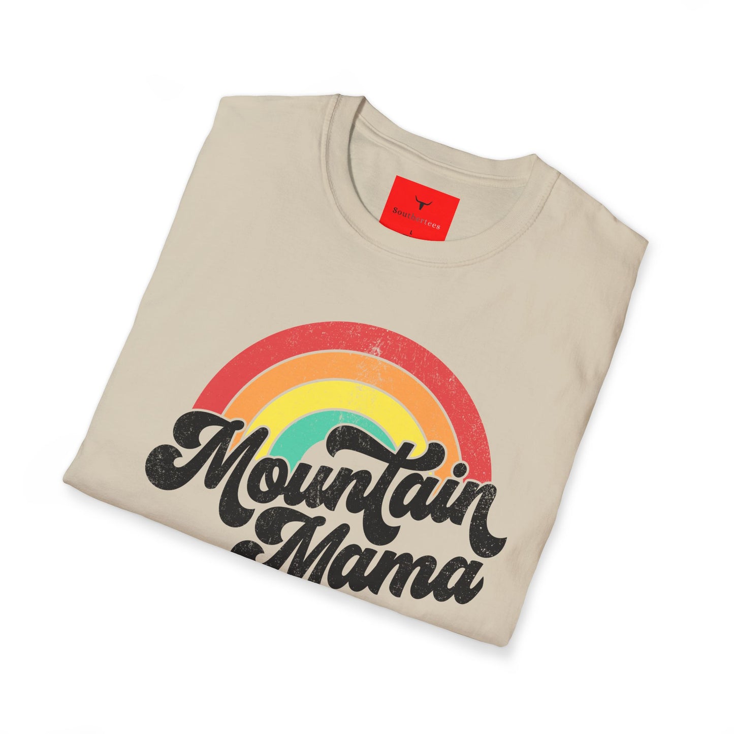 Aged Vintage Mountain Mama, Distressed print