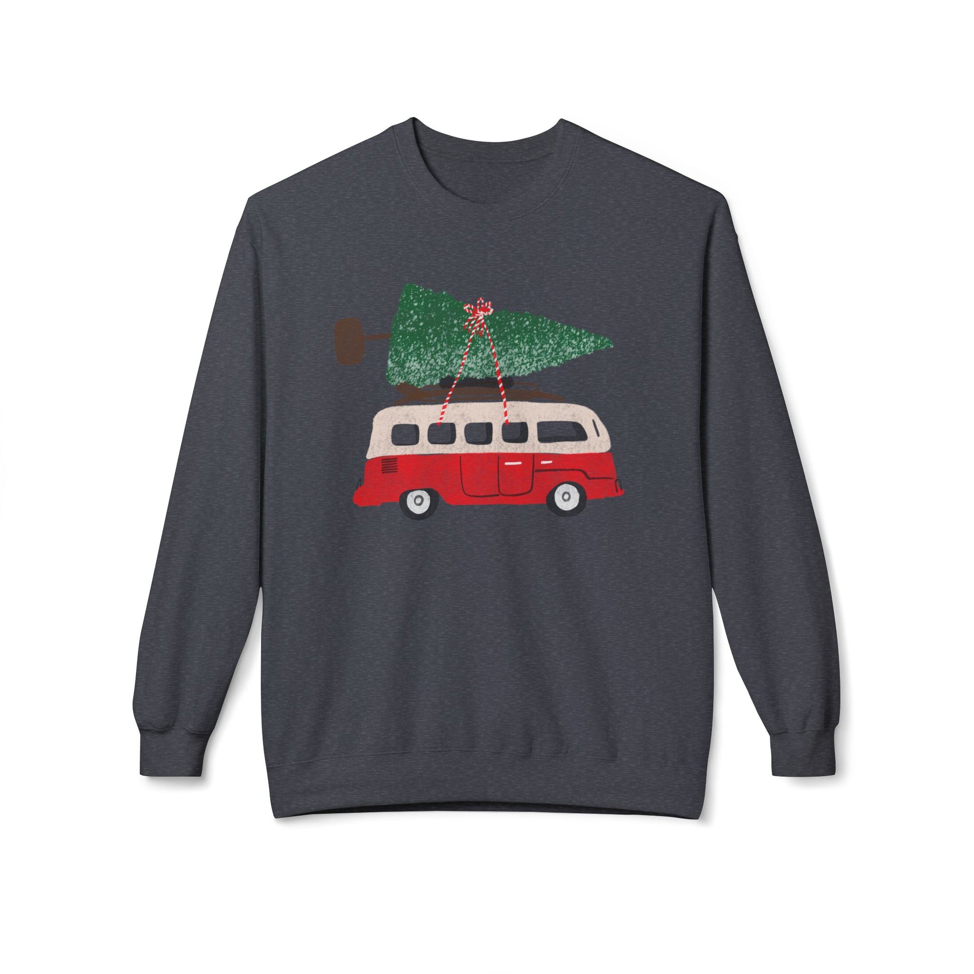 Winter Holiday Retro, Dropped Shoulder, Relaxed Fit Sweatshirt, eco-conscious - SoutherTees