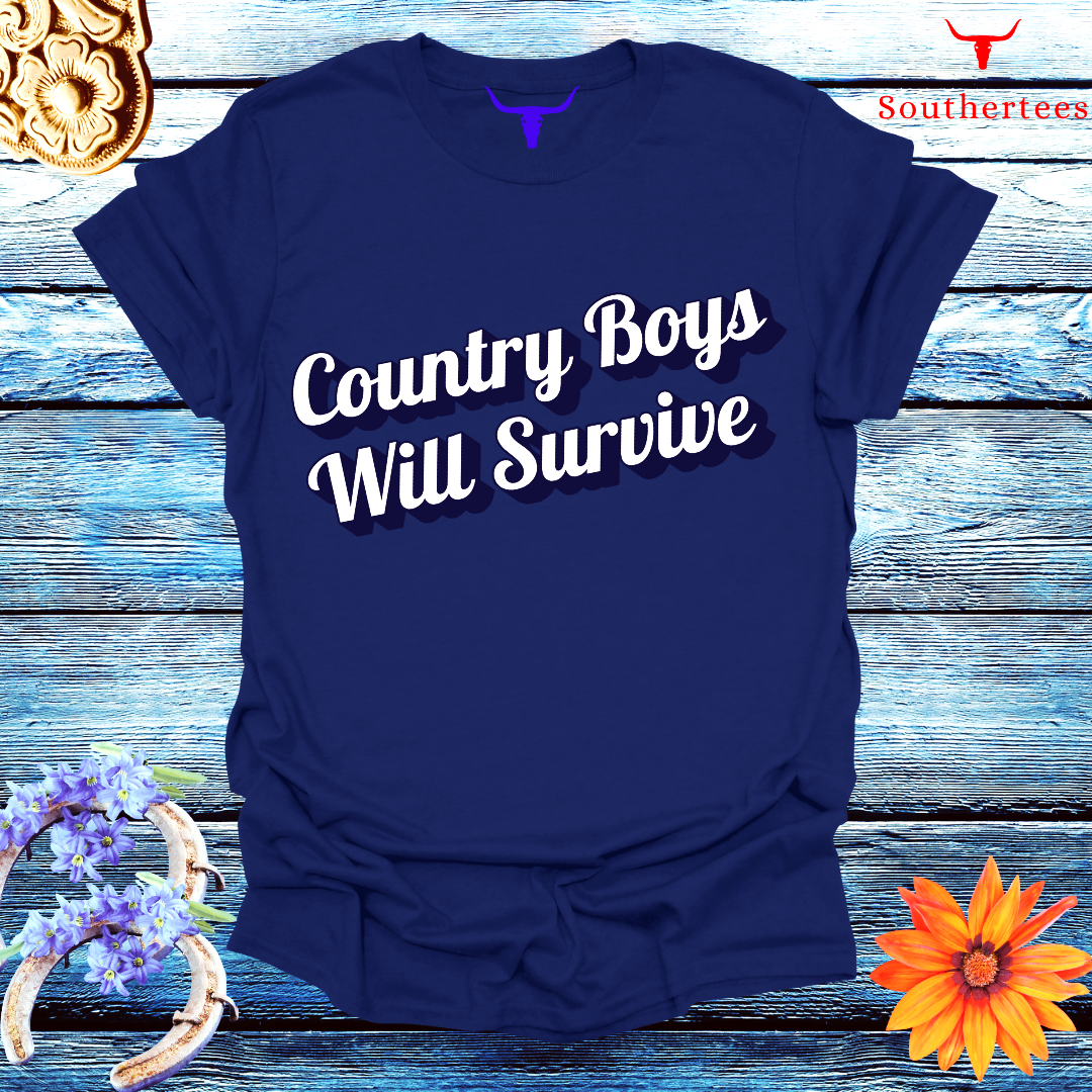 The Country Boys Will Survive Tee - SoutherTees