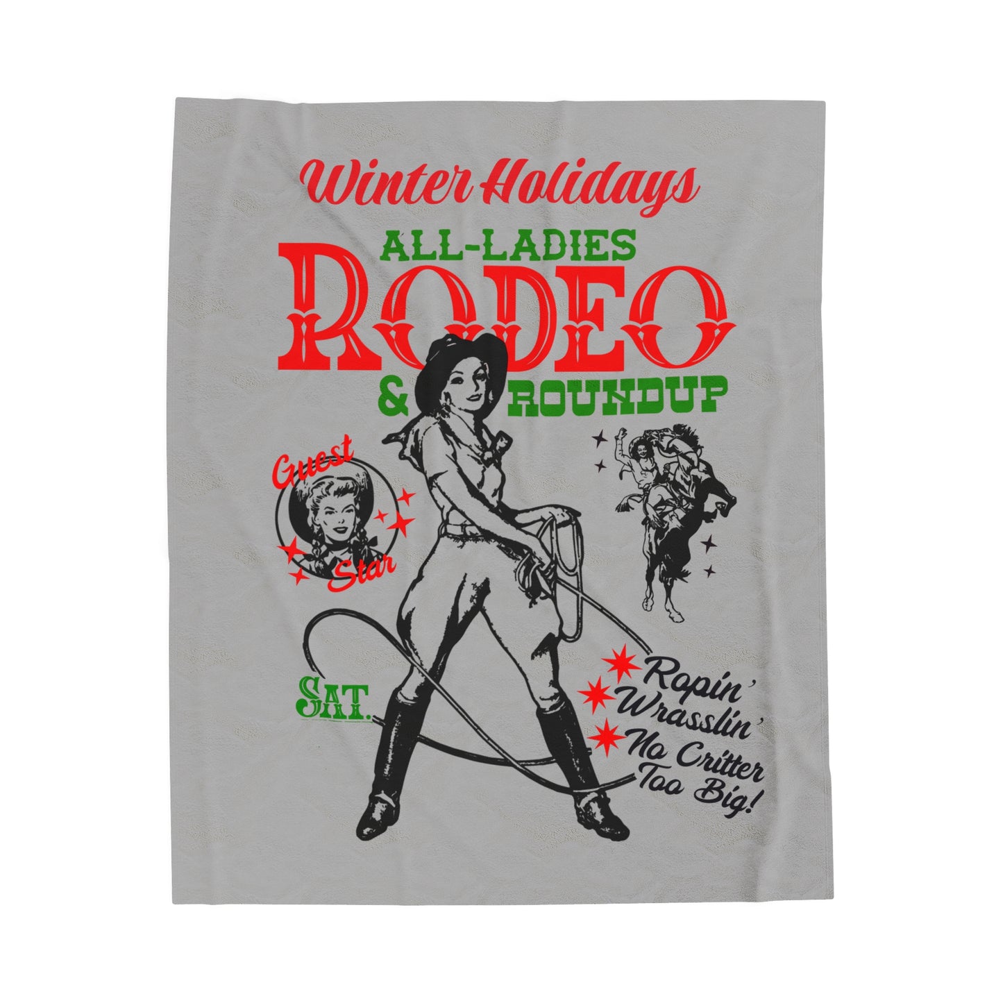 5. Blanket- Winter Holiday Rodeo