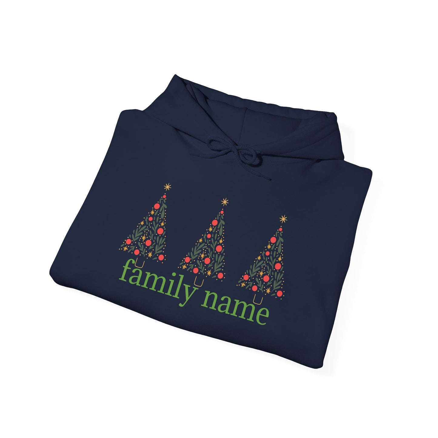 99. "Family Trees" Personalized Family Matching Christmas Tree Hoodie