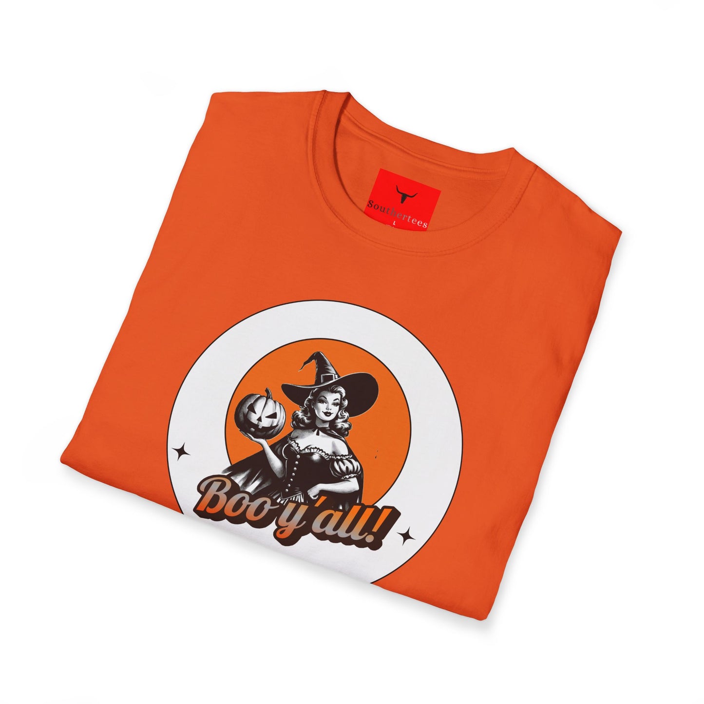 Halloween Boo Y'all Southern Witch Tee