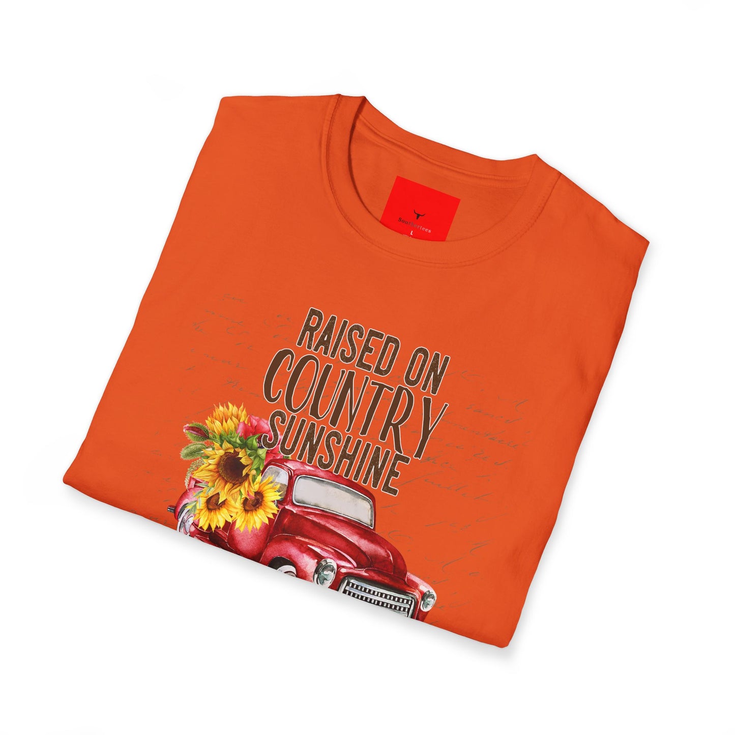 Country Sunshine Tee.  Raised Right.