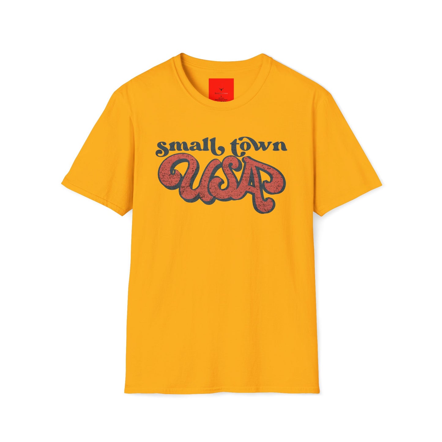 Small town tee, Unisex Softstyle T-Shirt