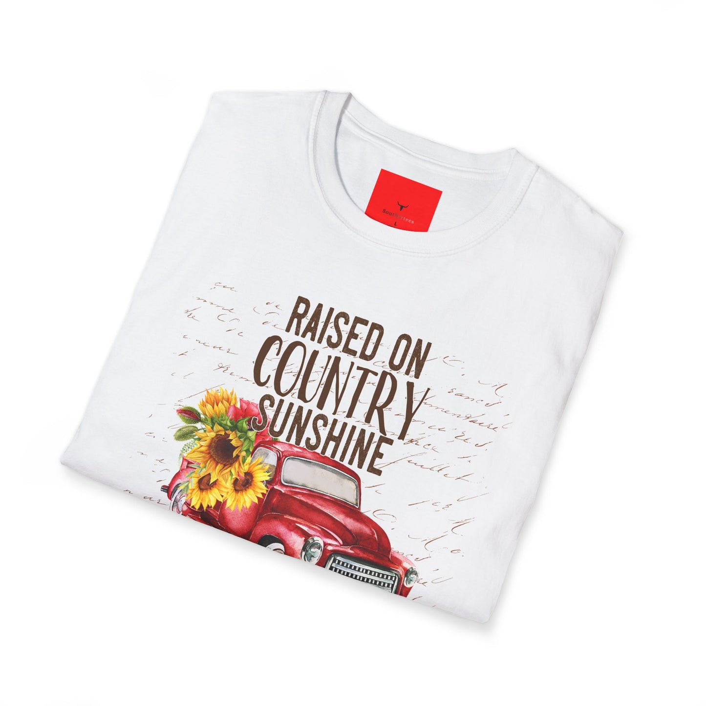 Country Sunshine Tee.  Raised Right.