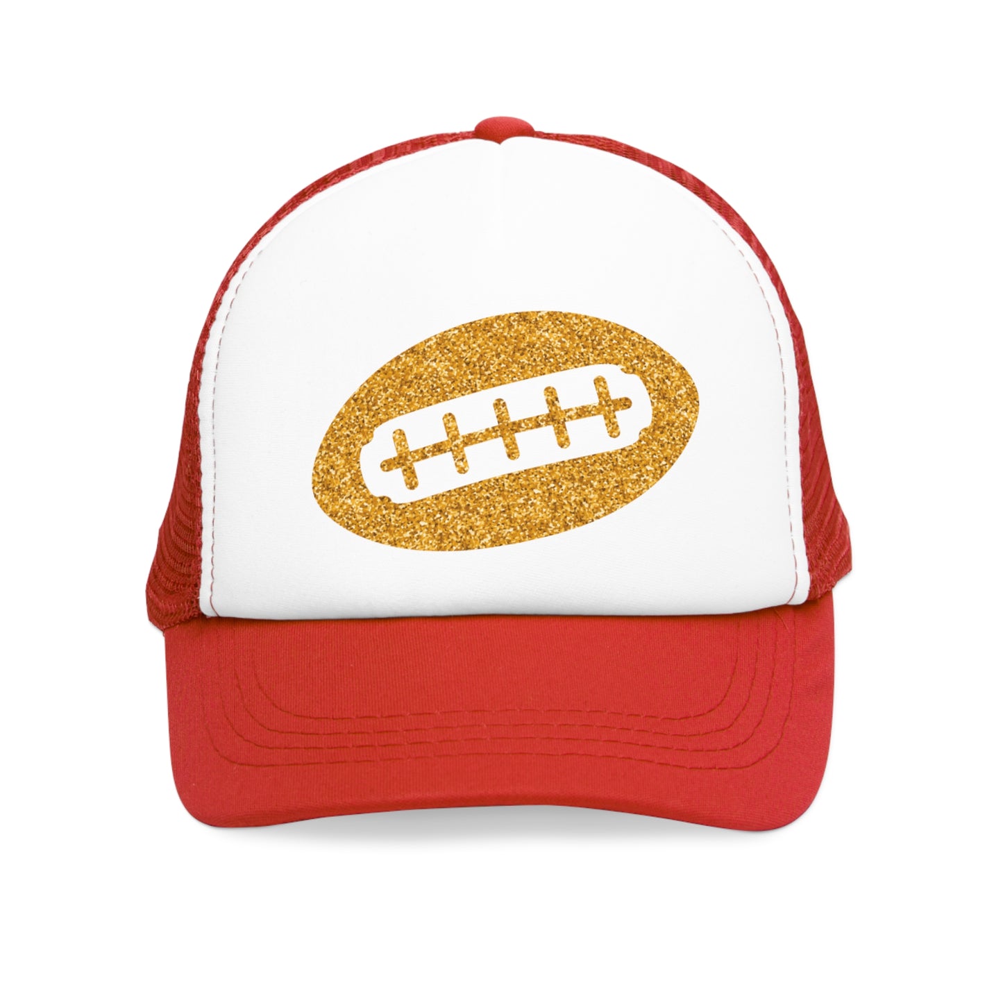 Southern Gold Glitter Football Hat