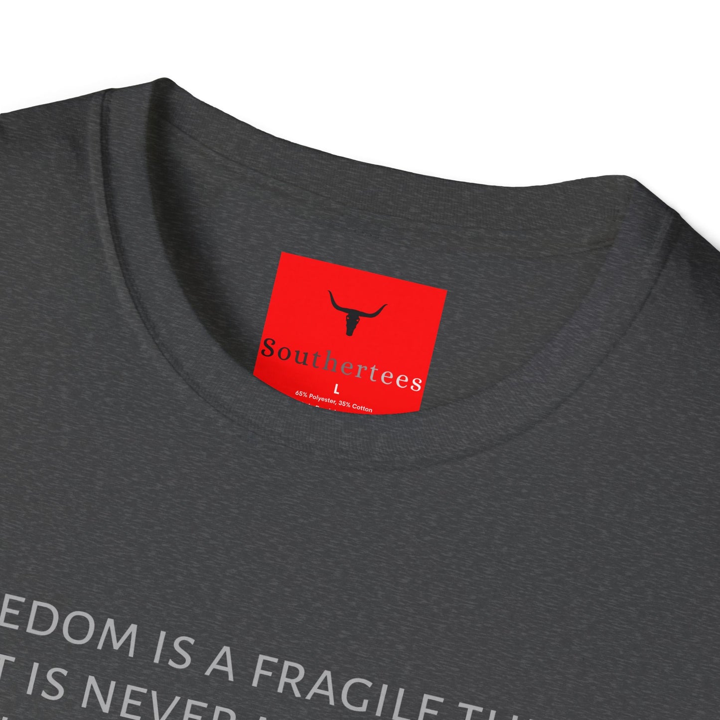 Fragile Freedom Tee, Reagan Quote T-shirt