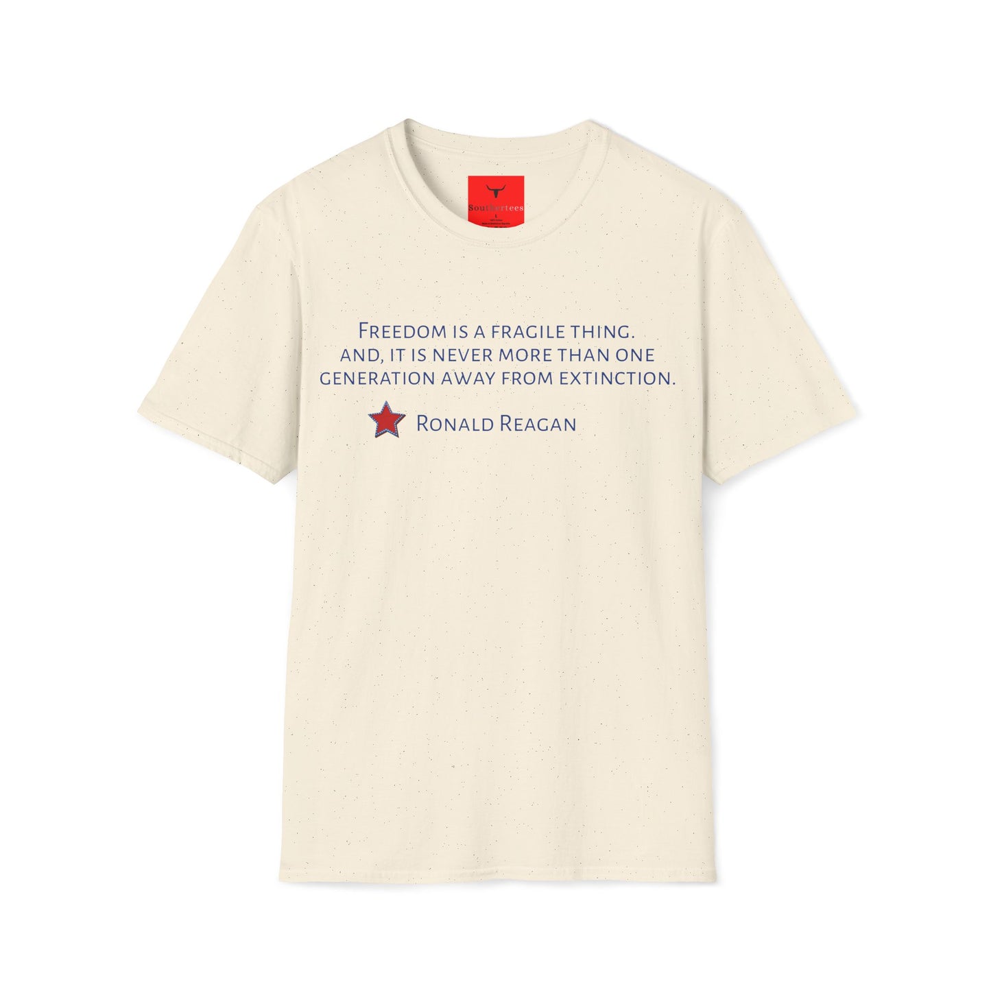 Fragile Freedom Tee, Reagan Quote T-shirt