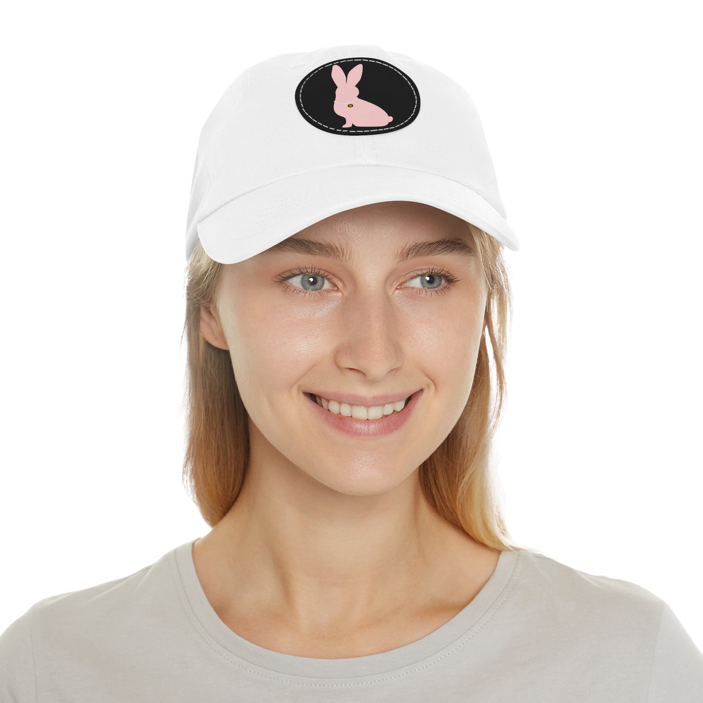 White Rabbit Lineage Leather Patch (Round) Dad Hat - SoutherTees